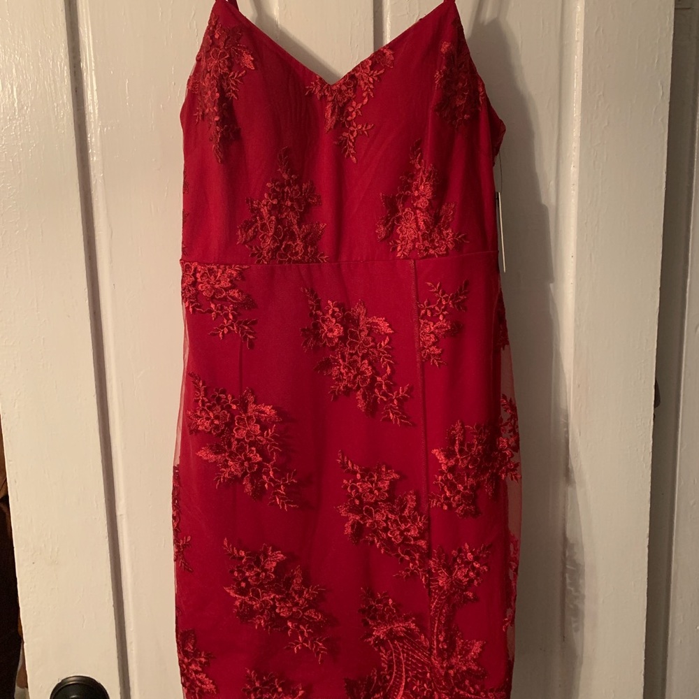 Red semi formal dress